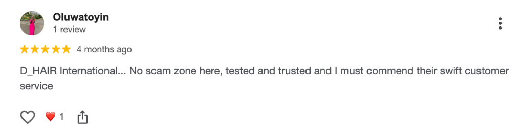 Customer Review